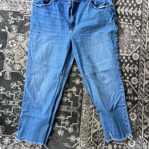 Abercrombie & Fitch Curve Love “The Ankle Straight Ultra High Rise” Size 34/18s